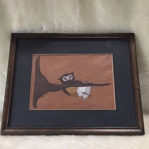 ♦️Owl Hanging on a Branch Artwork Original